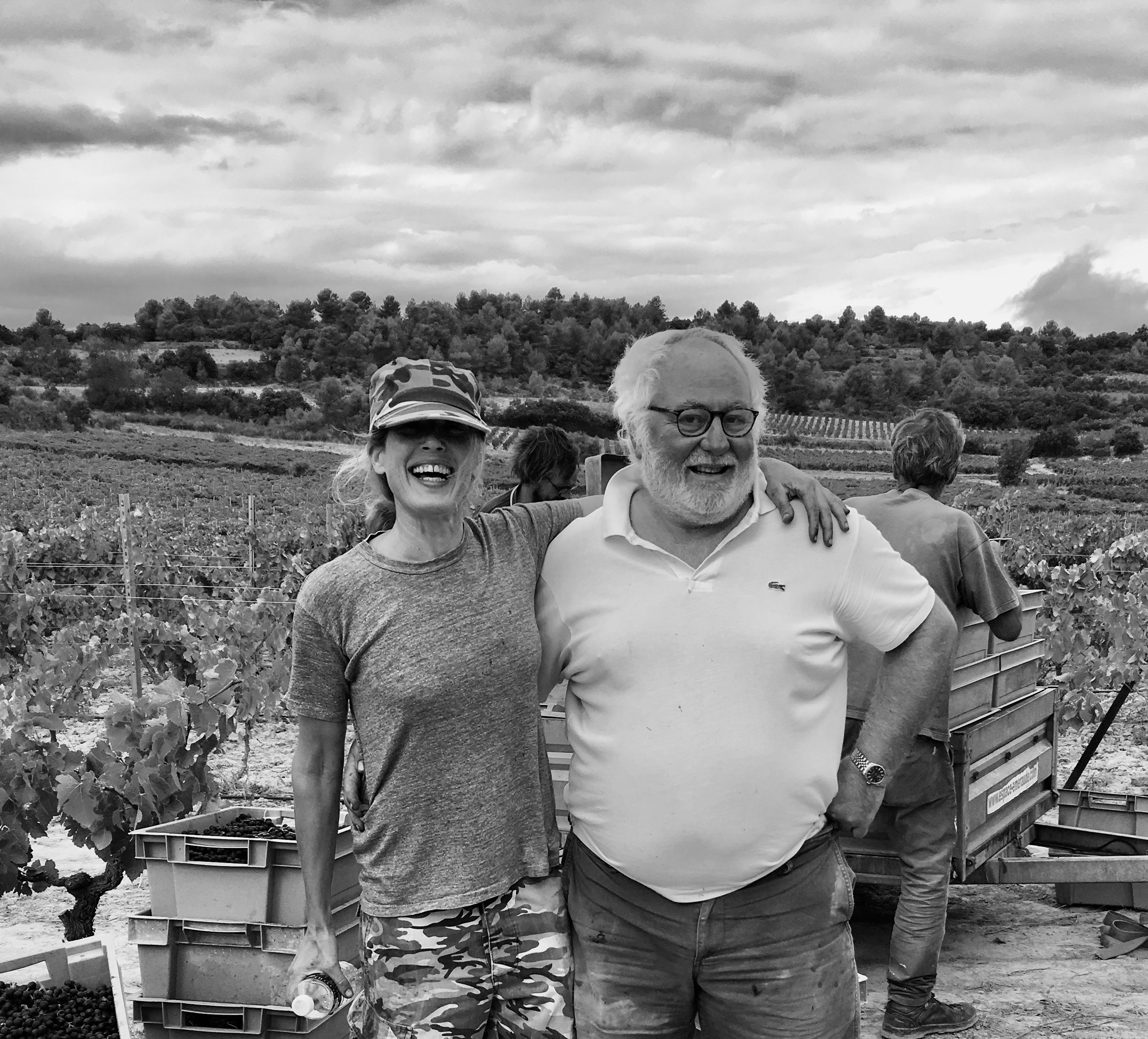 Duccio and Nicolle at the winery